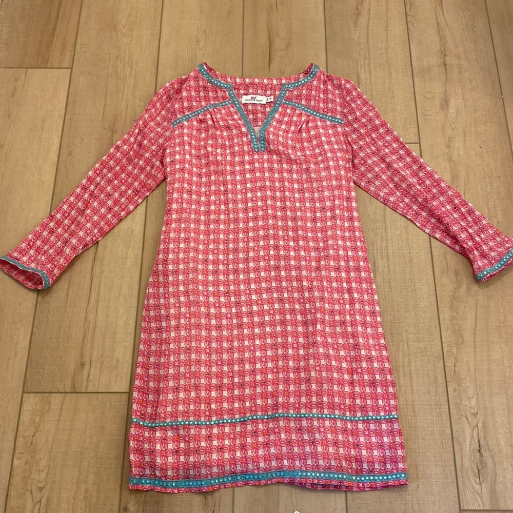 Vineyard Vines 3/4 sleeve shift dress size 00